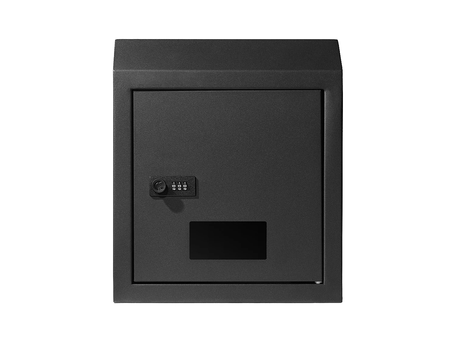 Boîte aux Lettres à Clé SucceBuy Through the Door avec Serrure à Combinaison, Noire