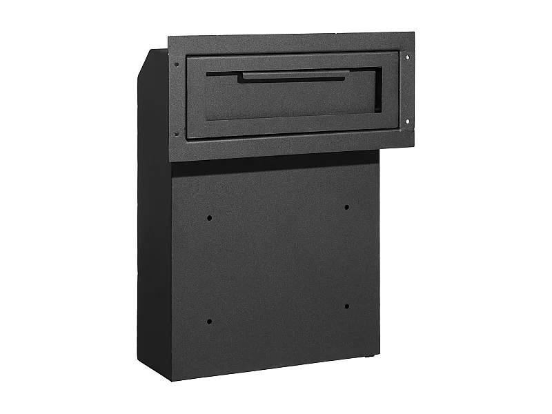 Boîte aux Lettres Murale SucceBuy - Acier Robuste, 33x18x43cm, Serrure à Combinaison, Noir - Stockage Sécurisé du Courrier