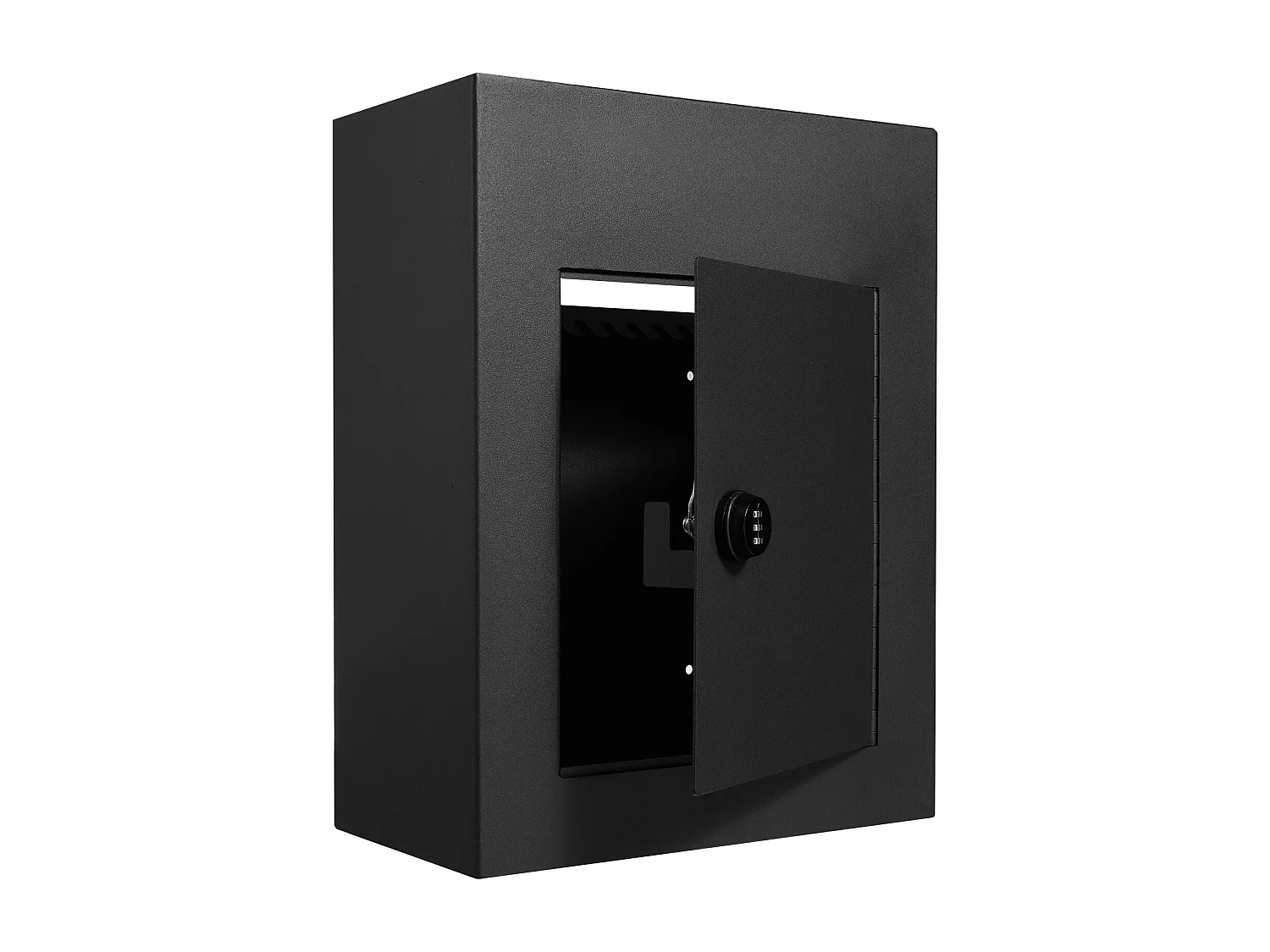 Boîte aux Lettres Murale SucceBuy - Acier Robuste, 33x18x43cm, Serrure à Combinaison, Noir - Stockage Sécurisé du Courrier