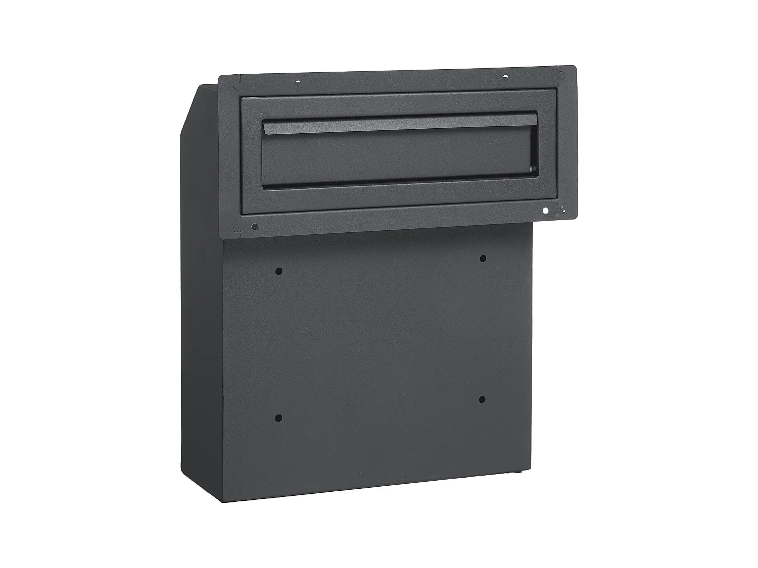 Caixa de Correio Com Chave Através da Porta SucceBuy, Fechadura de Combinacao, Cinza Escuro – Armazenamento Seguro e Elegante do Correio