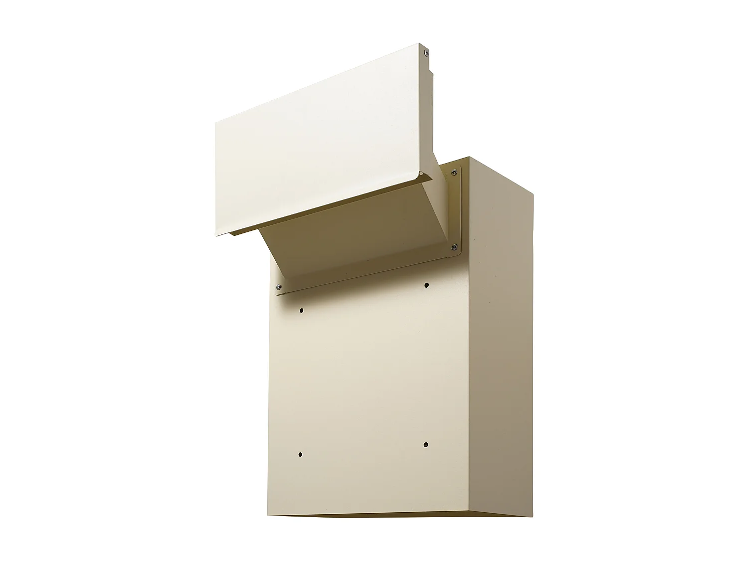 Wandbriefkasten SucceBuy 31.8 x 16 x 42.9 cm, Robuster Stahlbriefkasten mit Zahlenschloss, Beige – Sichere Aufbewahrung der Post