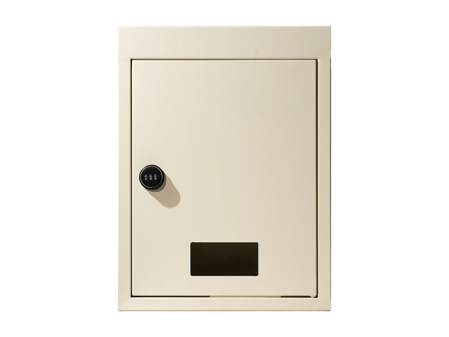 Wandbriefkasten SucceBuy 31.8 x 16 x 42.9 cm, Robuster Stahlbriefkasten mit Zahlenschloss, Beige – Sichere Aufbewahrung der Post