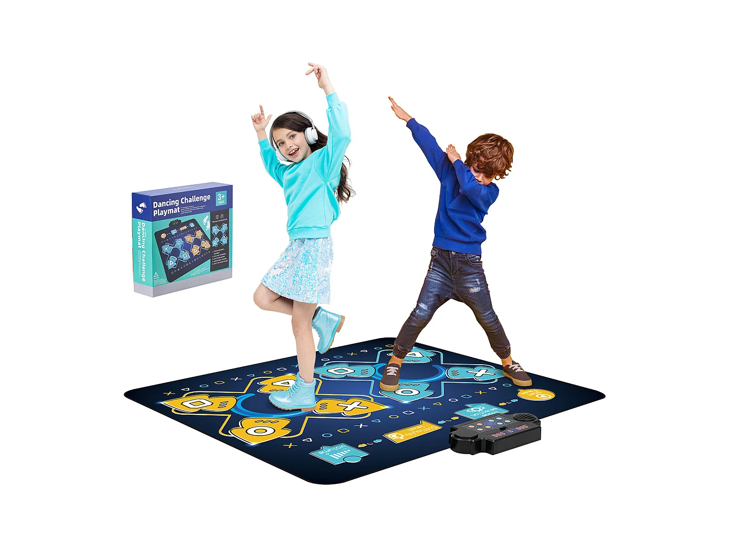 Tapis de Danse SucceBuy à 8 Boutons, Tapis de Jeu Rythmique, 8 Niveaux, Musique, 220 V, 5 W, Coloré