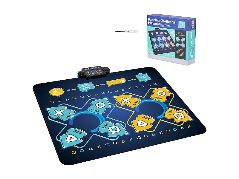 Tanzmatte SucceBuy mit 8 Tasten, Rhythmus-Spieltapete, 8 Stufen, Musik, 220 V, 5 W, Farbig