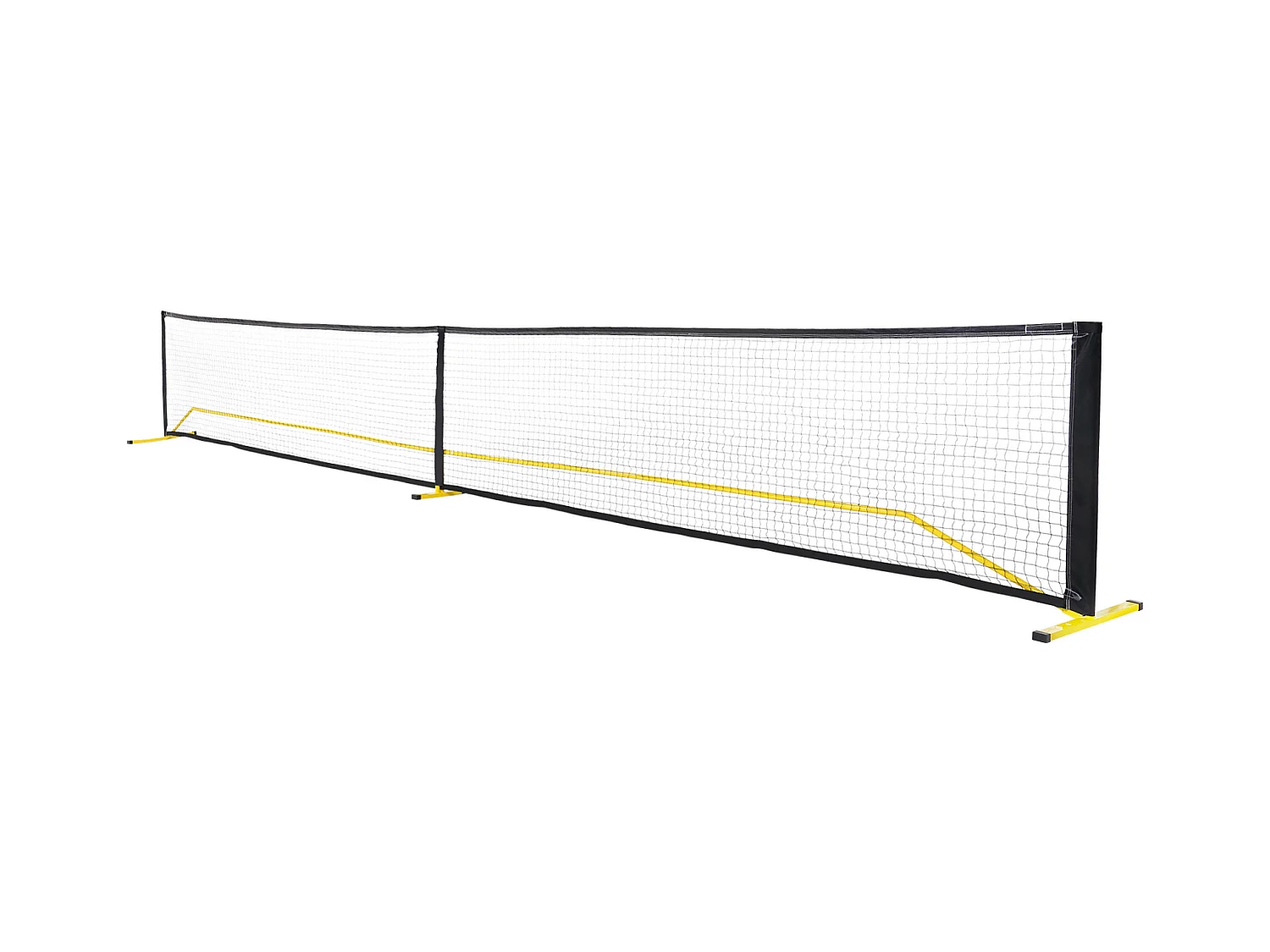 Filet de Pickleball Portable, SucceBuy Système de Filet de Pickleball Portable 670 cm, Taille Réglementaire pour Intérieur/Extérieur