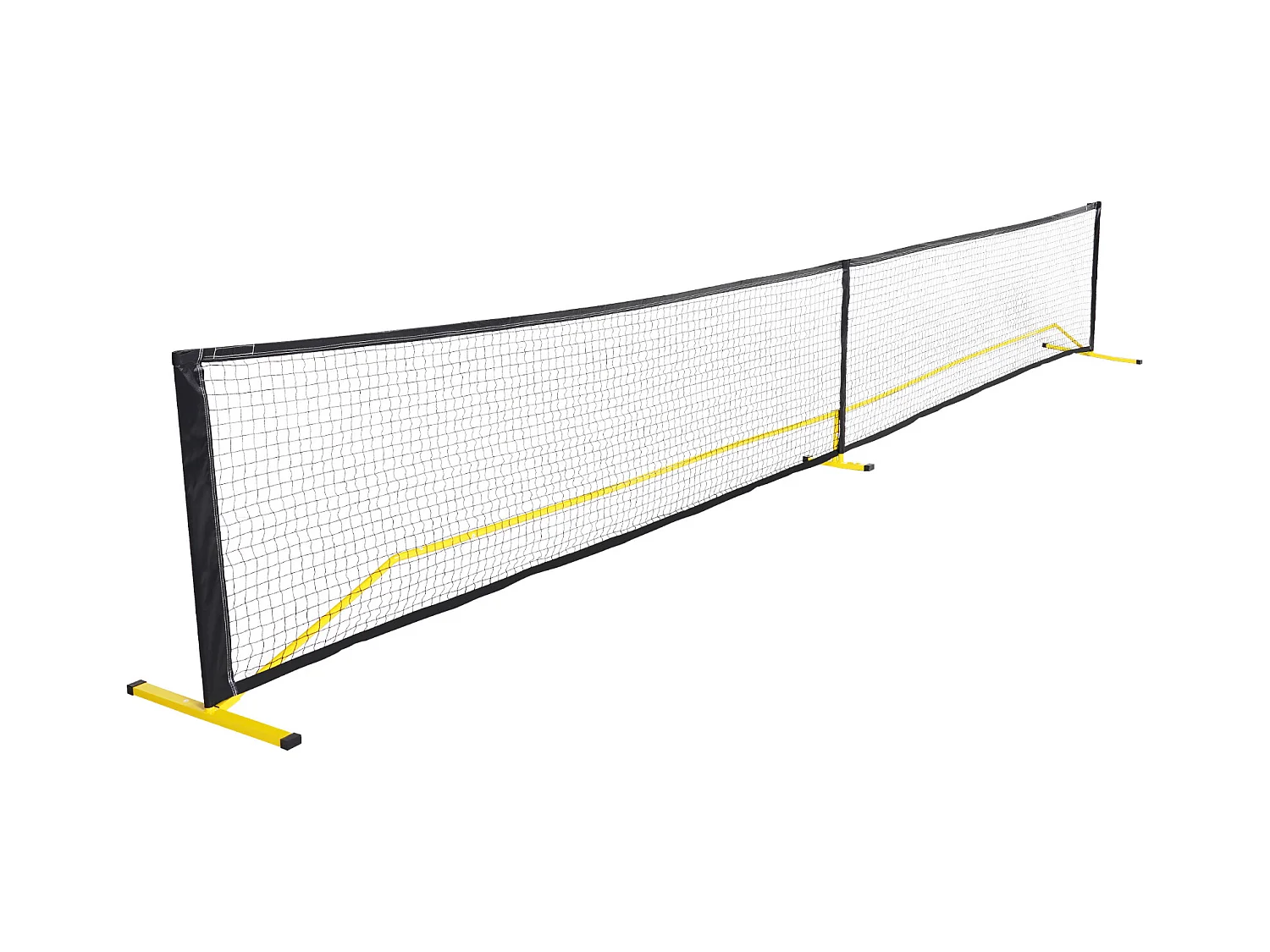 Filet de Pickleball Portable, SucceBuy Système de Filet de Pickleball Portable 670 cm, Taille Réglementaire pour Intérieur/Extérieur