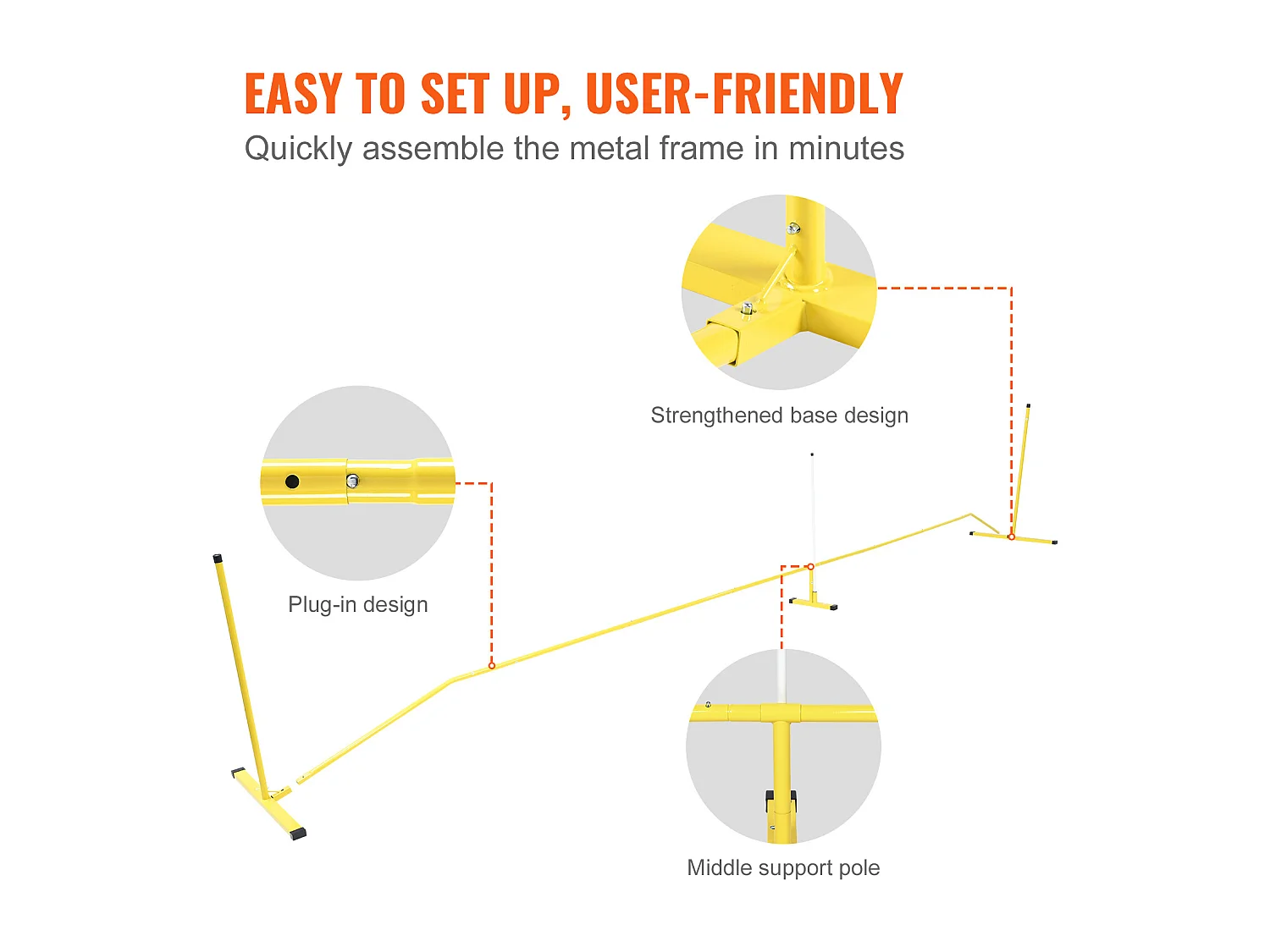 Filet de Pickleball Portable, SucceBuy Système de Filet de Pickleball Portable 670 cm, Taille Réglementaire pour Intérieur/Extérieur