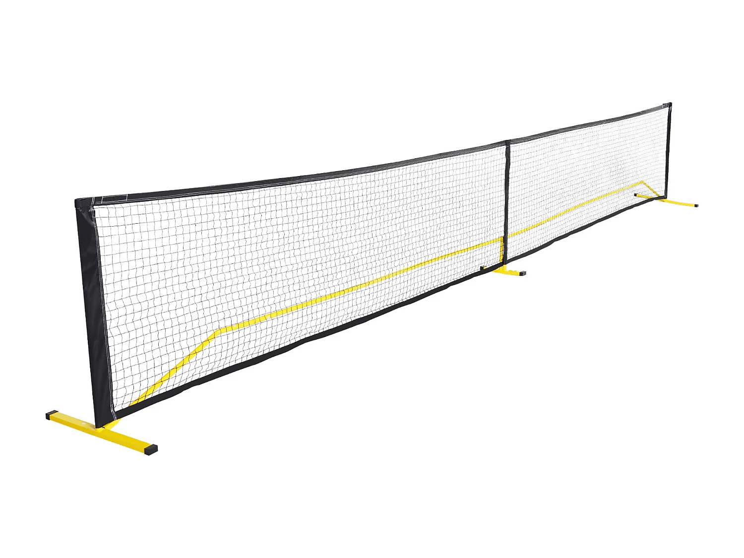Filet de Pickleball Portable, SucceBuy Système de Filet de Pickleball Portable 670 cm, Taille Réglementaire pour Intérieur/Extérieur