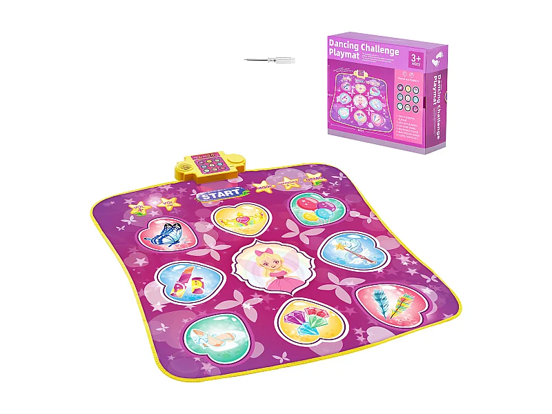 Tanzmatte SucceBuy mit 9 Tasten, Rhythmus-Spieltapete, 3 Modi, 8 Stufen, 220 V, Vinyl, Farbig