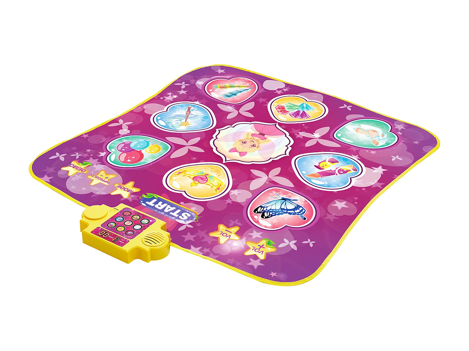 Tapis de Danse SucceBuy à 9 Boutons, Tapis de Jeu Rythmique, 3 Modes, 8 Niveaux, 220 V, Vinyle, Coloré