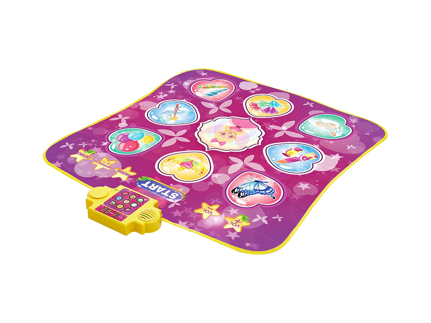 Tanzmatte SucceBuy mit 9 Tasten, Rhythmus-Spieltapete, 3 Modi, 8 Stufen, 220 V, Vinyl, Farbig