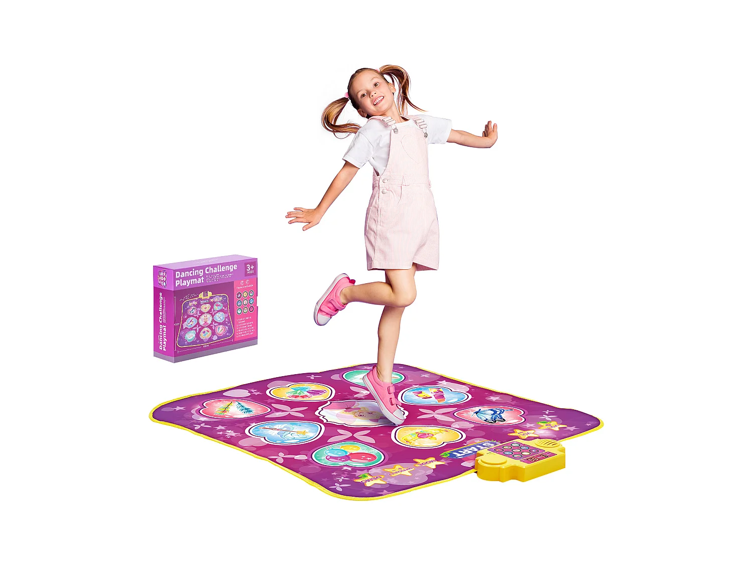 Tanzmatte SucceBuy mit 9 Tasten, Rhythmus-Spieltapete, 3 Modi, 8 Stufen, 220 V, Vinyl, Farbig