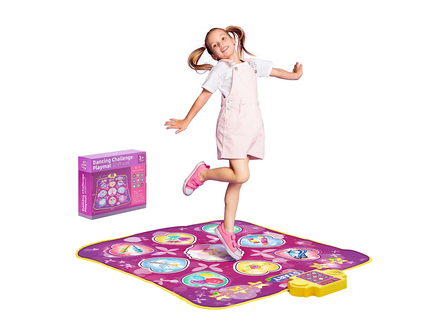 Tapis de Danse SucceBuy à 9 Boutons, Tapis de Jeu Rythmique, 3 Modes, 8 Niveaux, 220 V, Vinyle, Coloré