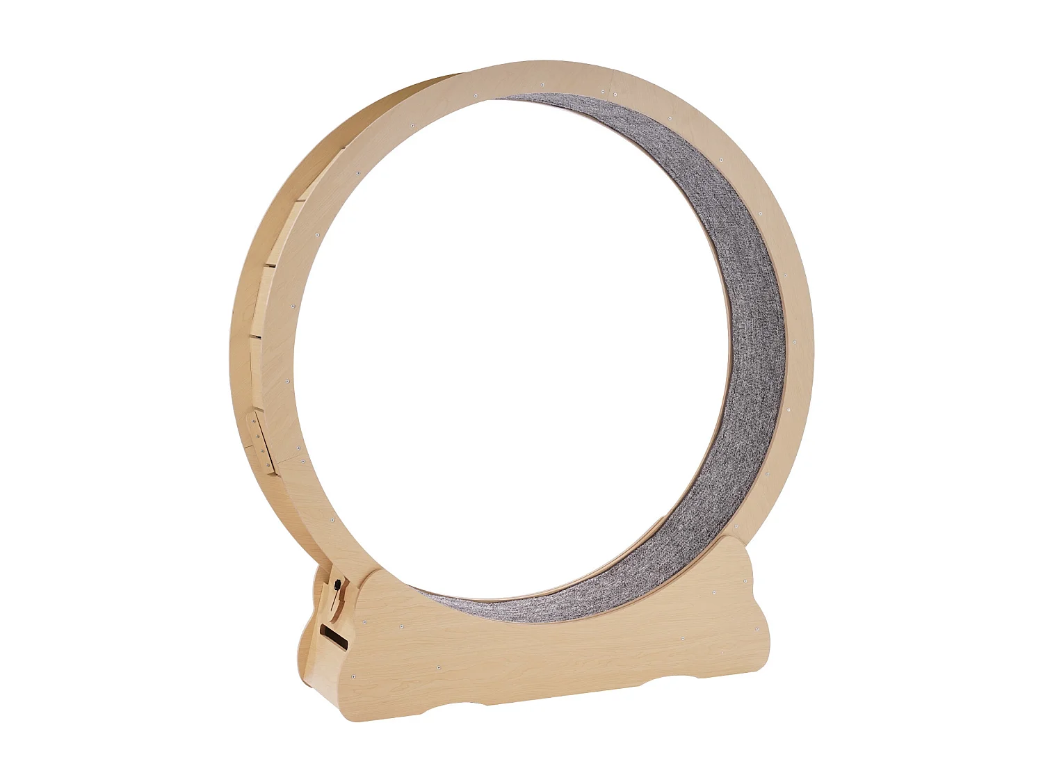 Roue d'Exercice Chat Grande en Bois SucceBuy, Roue de Tapis Roulant,132cm, Intérieur