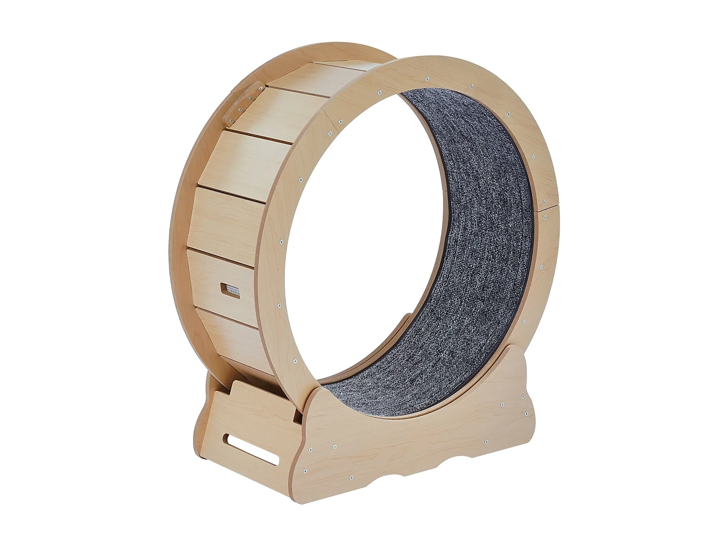 Roue d'Exercice Chat Grande en Bois SucceBuy, Roue de Tapis Roulant,75cm, Intérieur