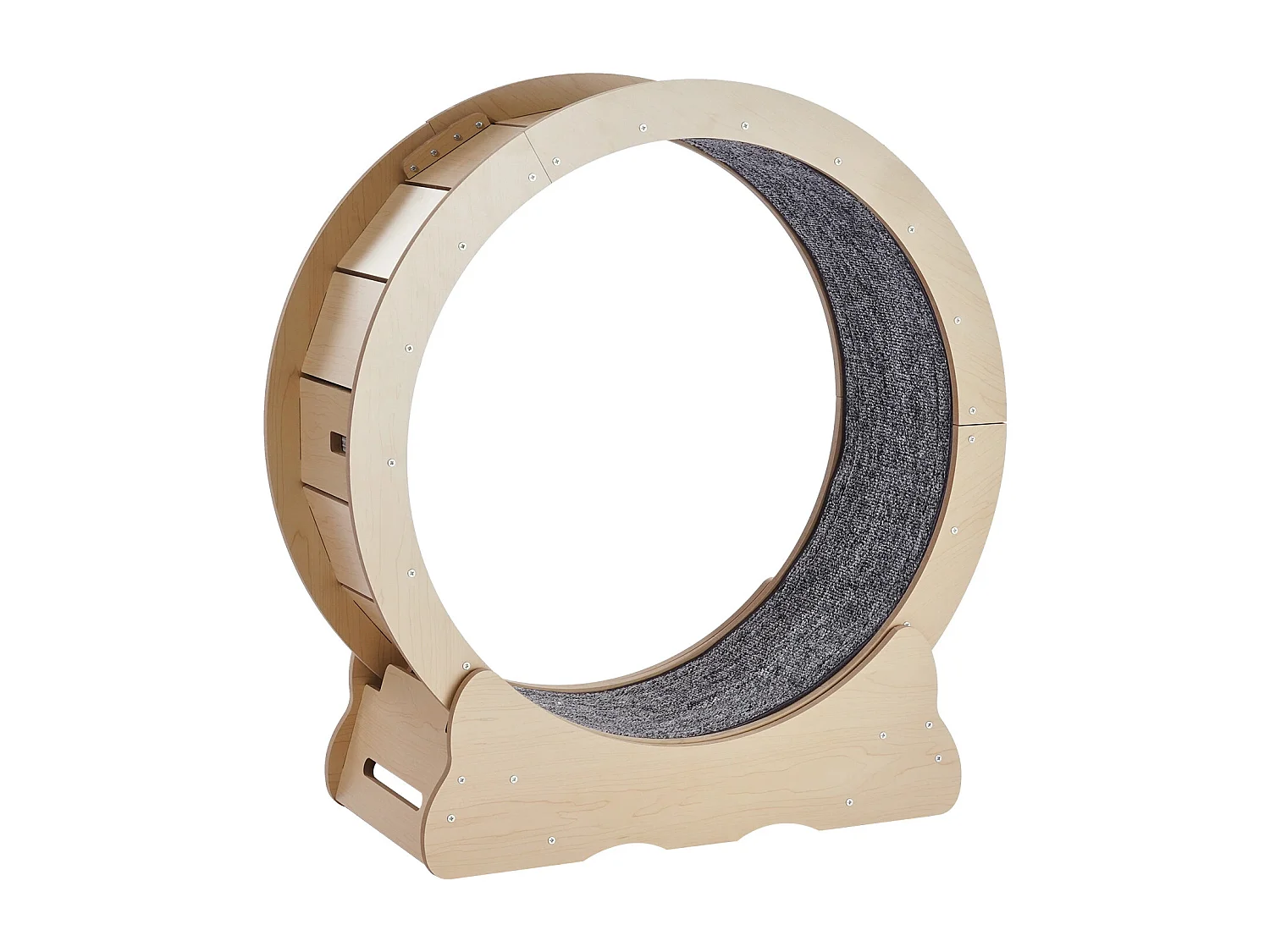 Roue d'Exercice Chat Grande en Bois SucceBuy, Roue de Tapis Roulant,75cm, Intérieur