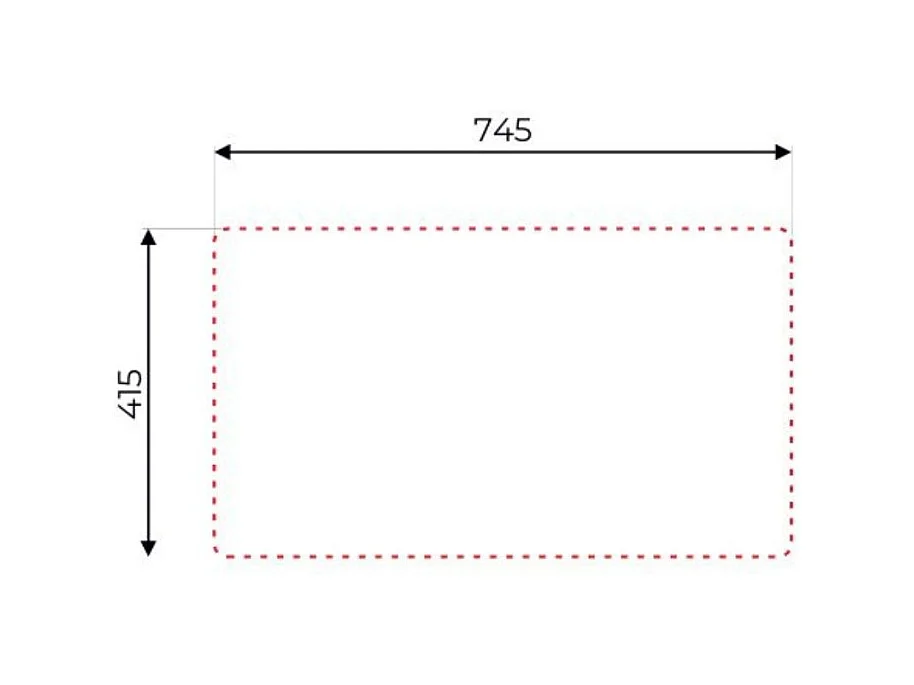Lavello incasso cucina acciaio 76x43.5 una vasca e gocciolatoio destro SA07DX Samet