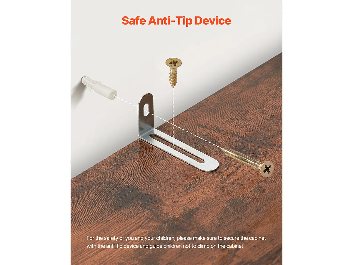 Bibliothèque SucceBuy Ouverte Étroite en Bois à 5 Niveaux de 135CM avec Étagère Réglable en Brun