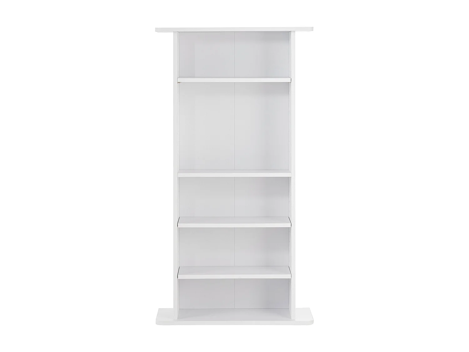 Meuble de Rangement Multimédia Réglable SucceBuy à 5 Niveaux, Pouvant Contenir 240 CD, Blanc