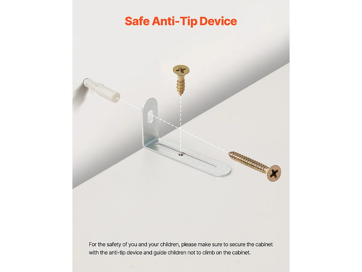 Biblioteca SucceBuy Aperta Stretta a 8 Livelli in Legno di 180CM con Gradino Regolabile, in Bianco