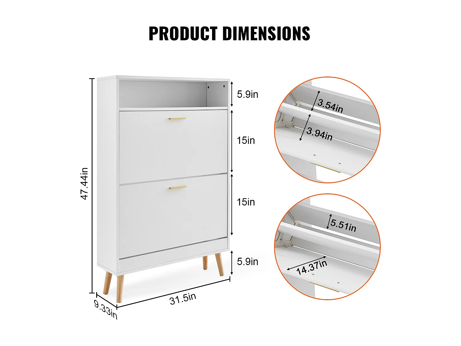 Mobile per Scarpe SucceBuy, 2 Cassetti Pieghevoli, Organizzatore di Archiviazione per Entrata