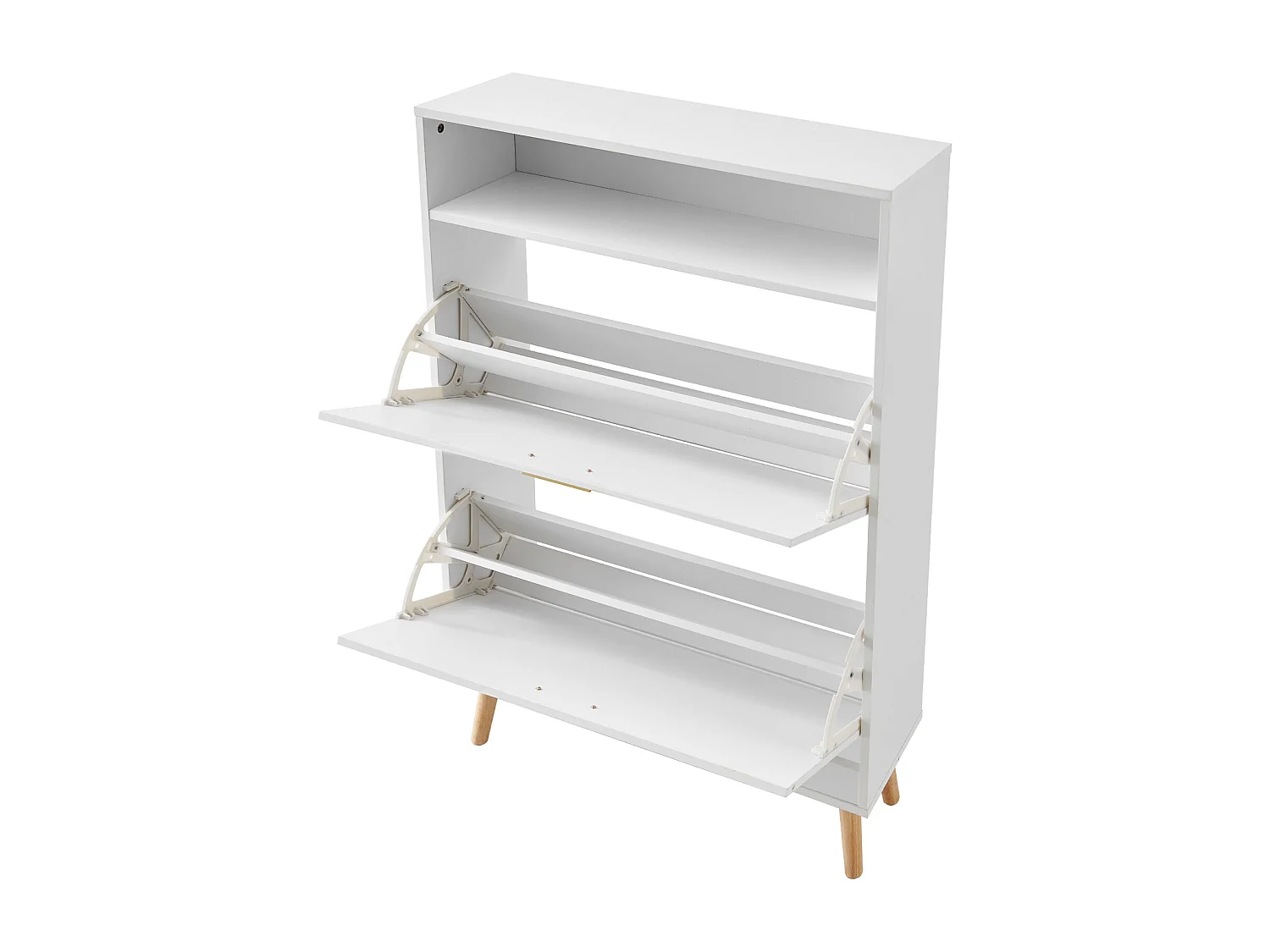 Mobile per Scarpe SucceBuy, 2 Cassetti Pieghevoli, Organizzatore di Archiviazione per Entrata