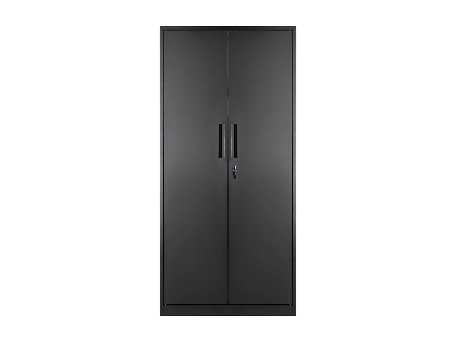 Armoire de Rangement SucceBuy en Métal. 3 Clés. Étagères Réglables. Porte Magnétique. Noir