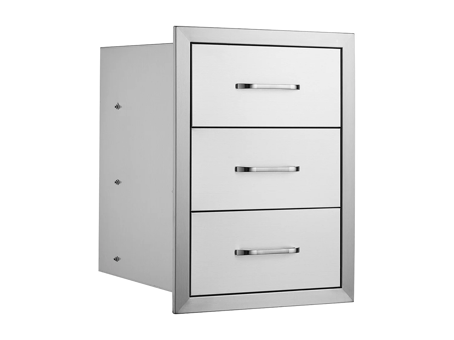 Commode à Tiroirs SucceBuy 40.4 x 33.3 x 15.7CM en Acier Inoxydable 201