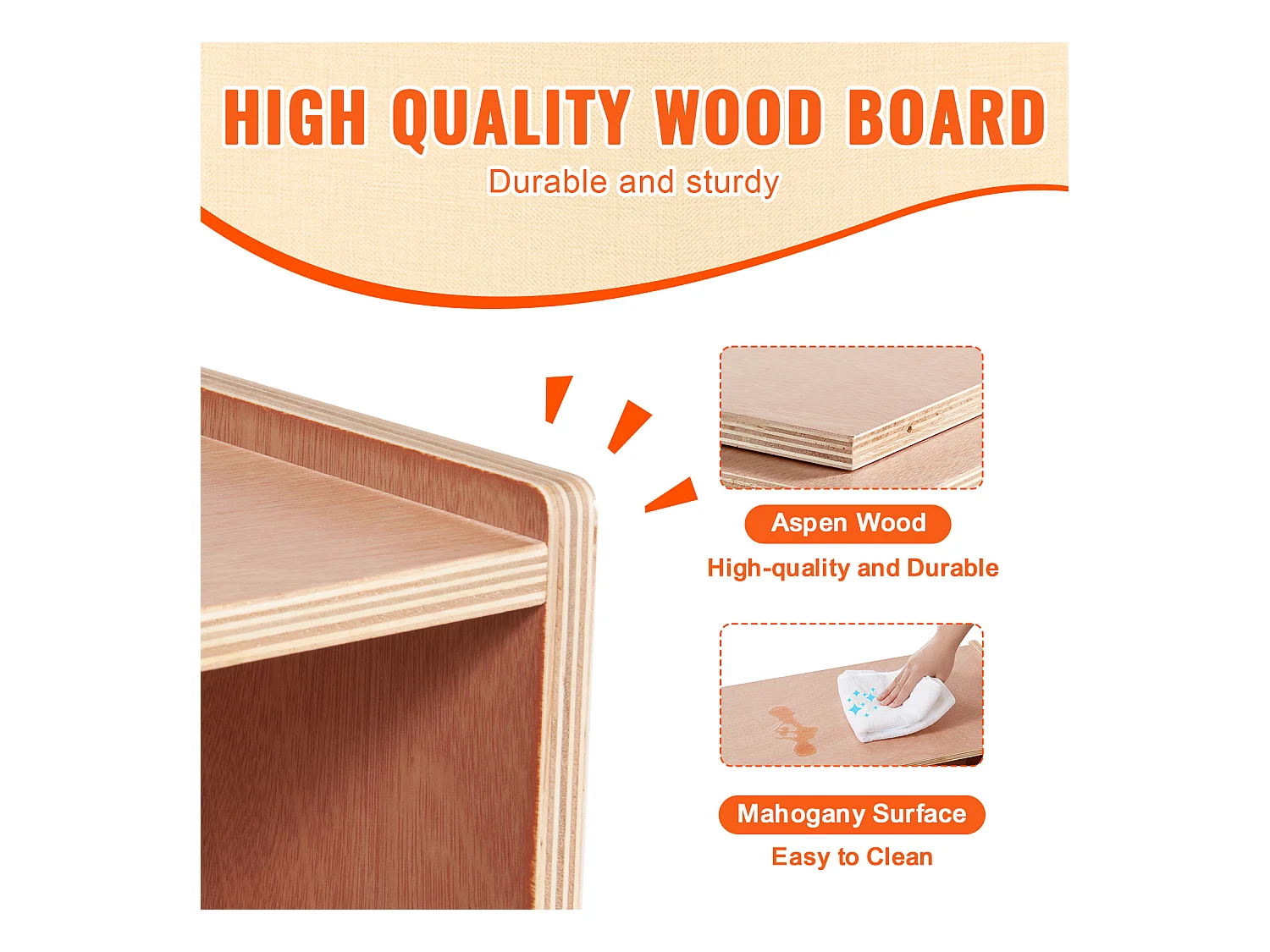 Étagère de Rangement SucceBuy à 5 Compartiments, 2 Étagères, pour La Maison, L'École