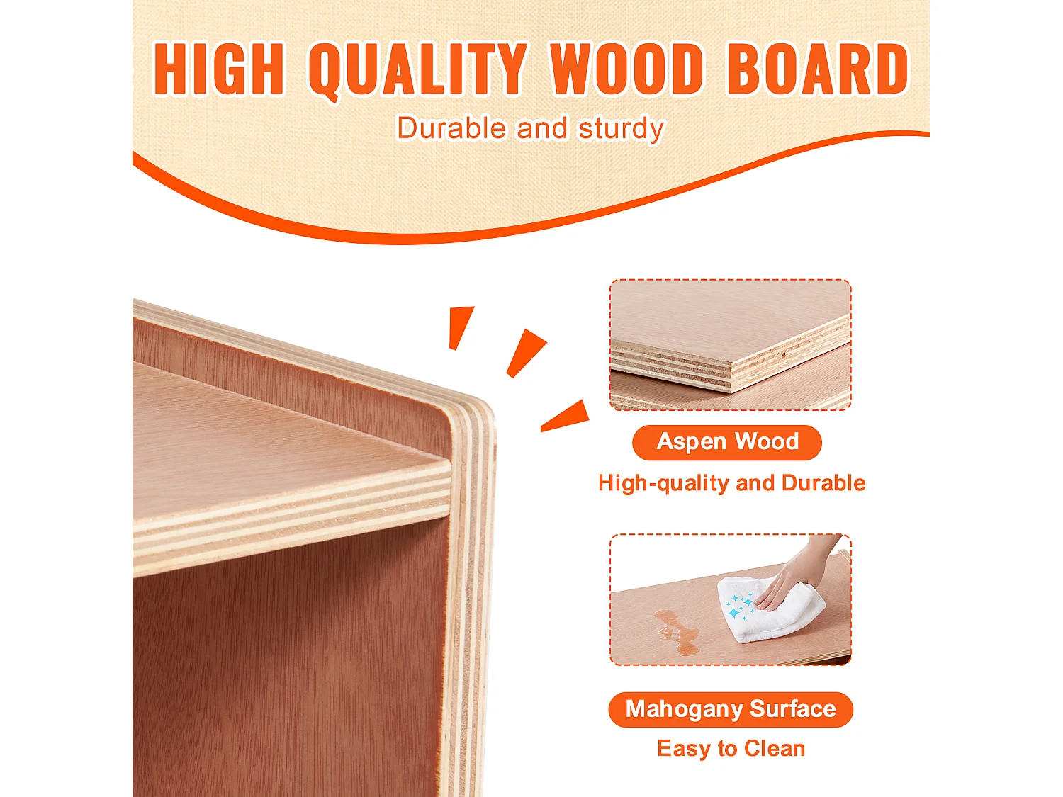 Étagère de Rangement SucceBuy à 5 Compartiments, 2 Étagères, pour La Maison, L'École