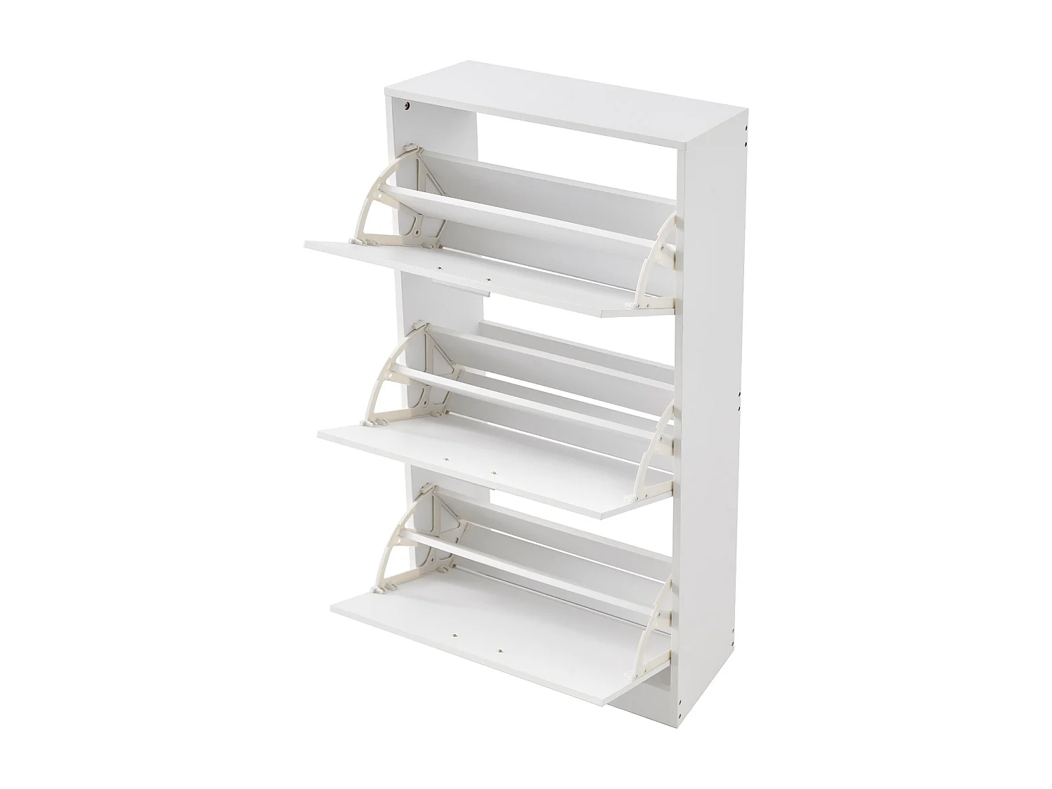 Armoire à Chaussures SucceBuy à 3 Tiroirs Rabattables, Organisateur de Rangement pour Entrée