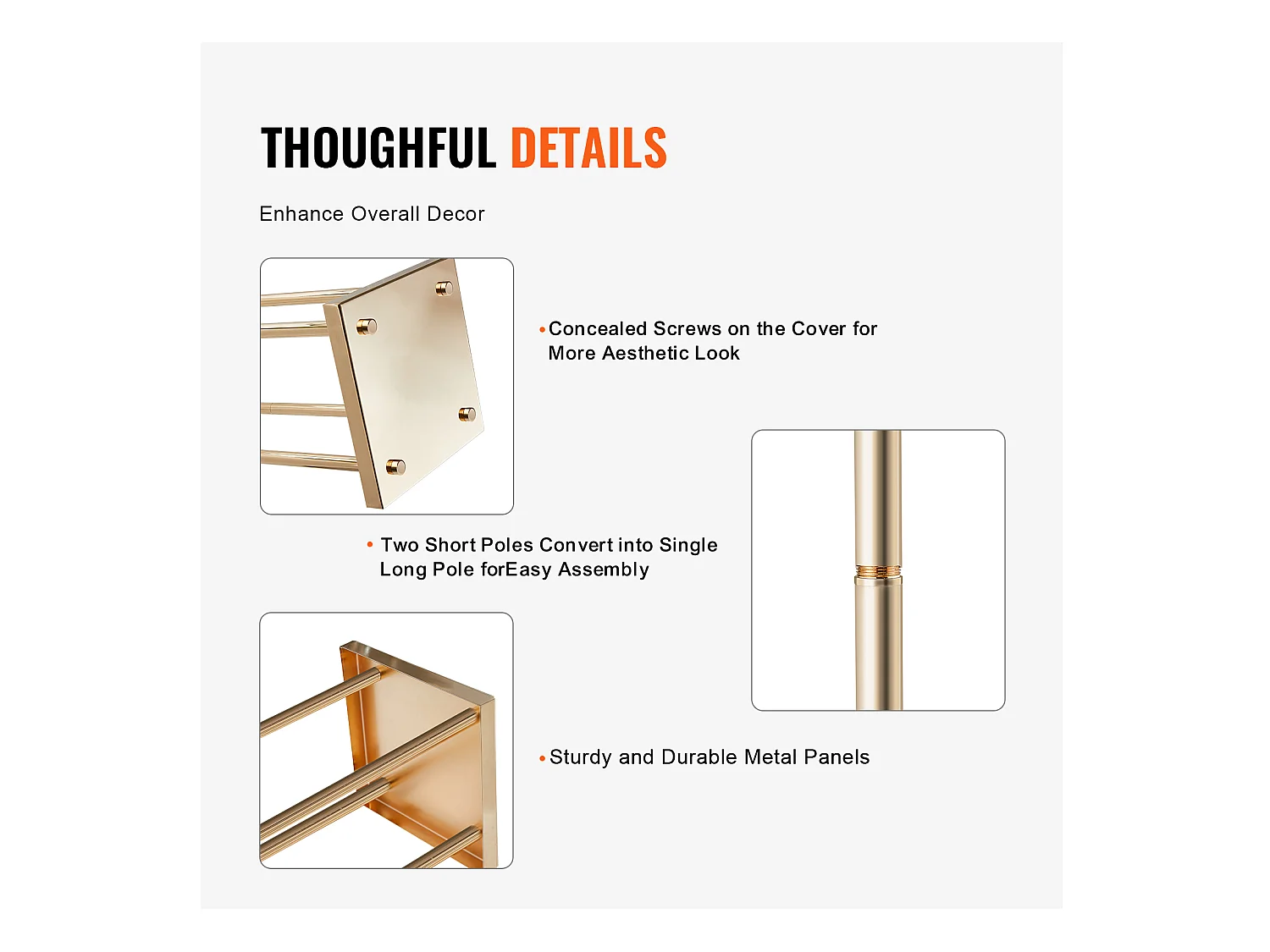 Support de Fleurs de Mariage en Colonne SucceBuy, 4 Pièces, Présentoir Cylindrique en Métal, 80 cm, Décoration de Mariage