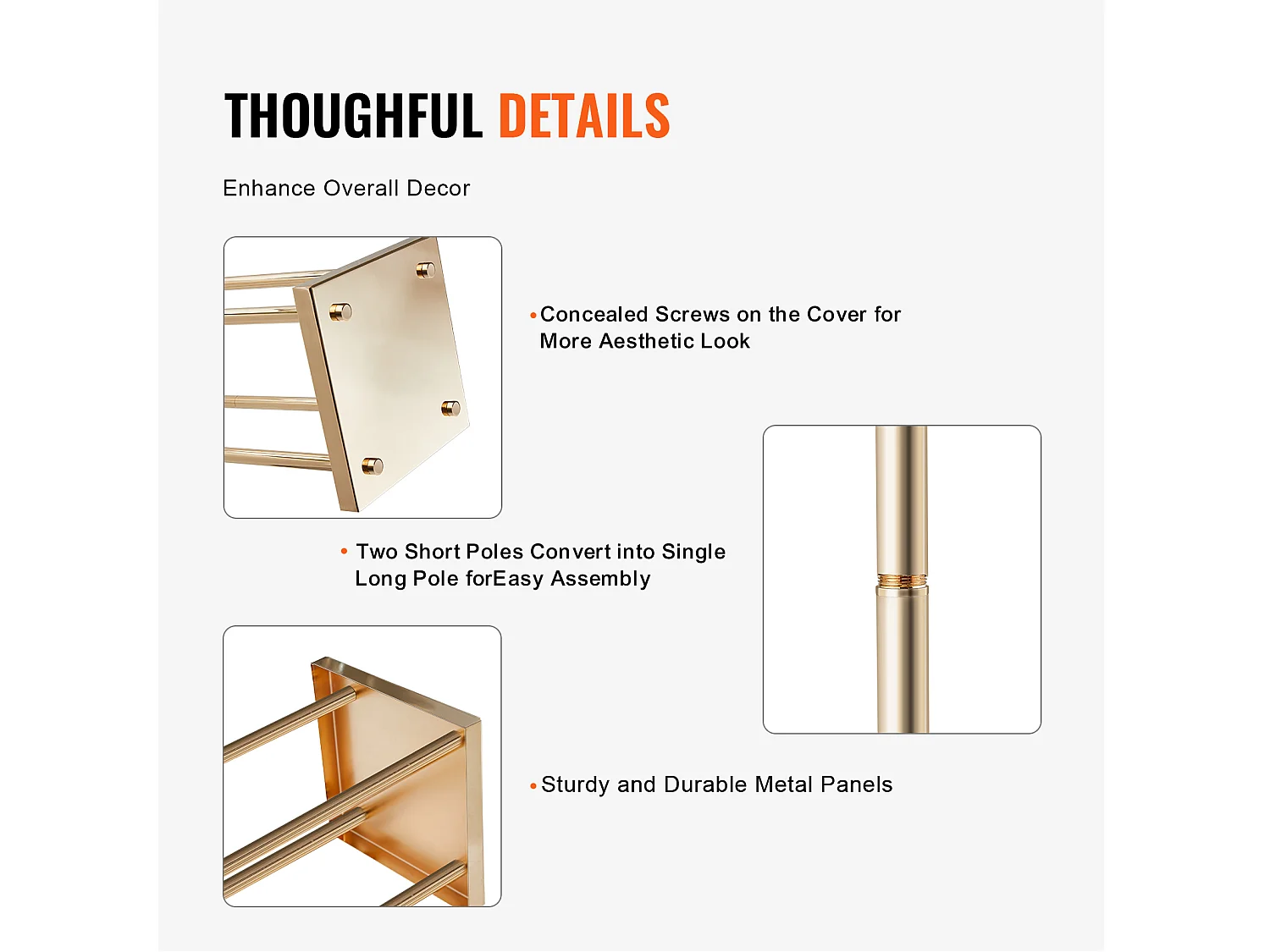 Support de Fleurs de Mariage en Colonne SucceBuy, 4 Pièces, Présentoir Cylindrique en Métal, 80 cm, Décoration de Mariage