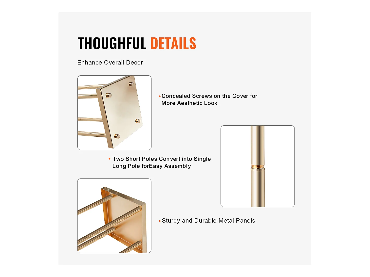 Support de Fleurs de Mariage en Colonne SucceBuy, 4 Pièces, Présentoir Cylindrique en Métal de 60 cm , Décoration de Mariage