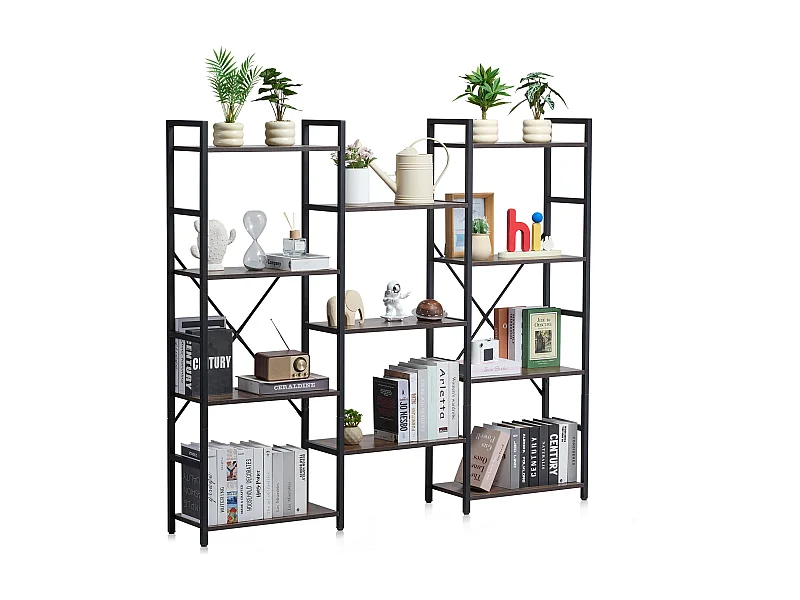 Estantería de Metal SucceBuy, Rústica de 11 Niveles, Perfecta para las Habitaciones de Tu Hogar