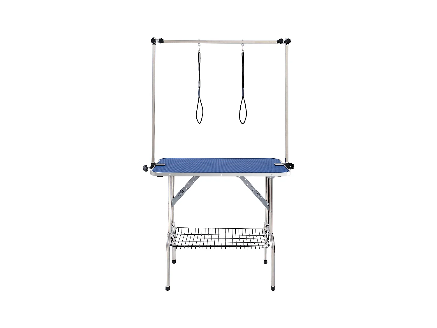 Table de Toilettage pour Animaux de Compagnie SucceBuy, 914.4x609.6mm , Capacité de 149,7 kg, à Hauteur Réglable avec Pince, Pliable