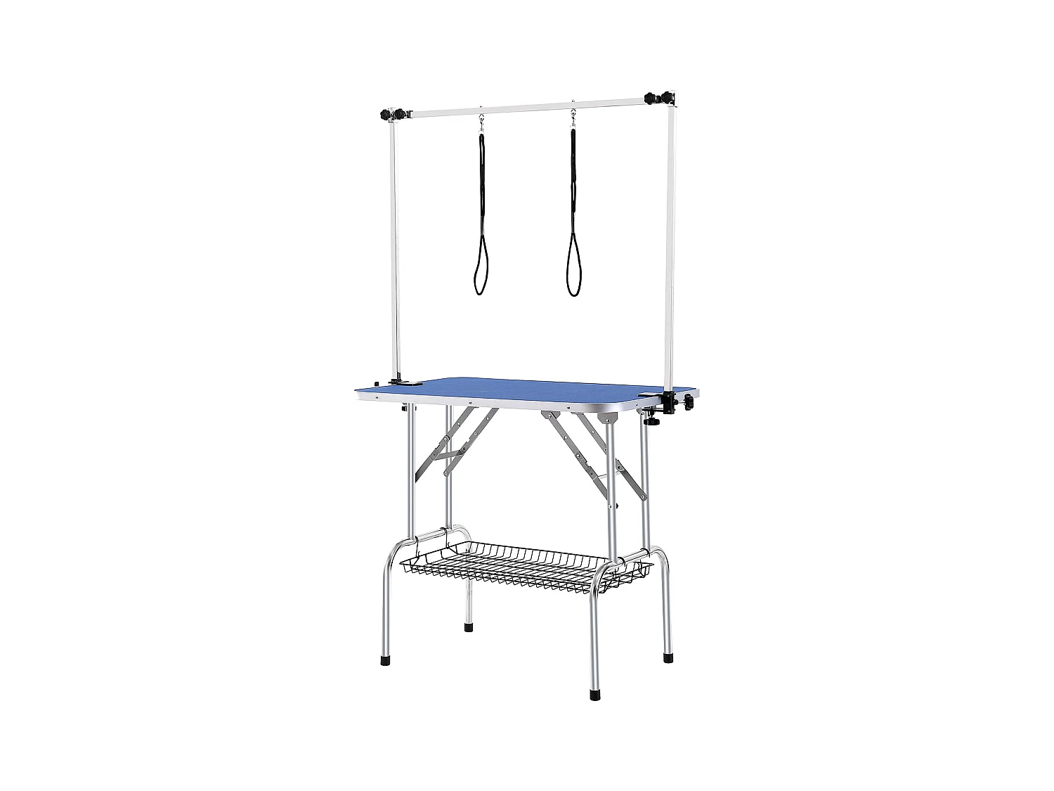 Table de Toilettage pour Animaux de Compagnie SucceBuy, 914.4x609.6mm , Capacité de 149,7 kg, à Hauteur Réglable avec Pince, Pliable
