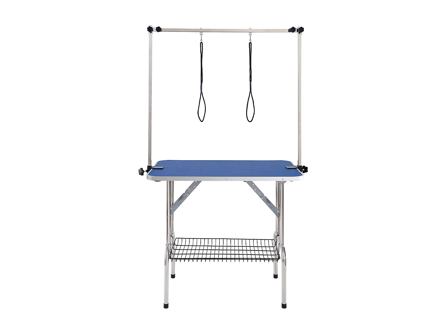 Table de Toilettage pour Animaux de Compagnie SucceBuy, 914.4x609.6mm , Capacité de 149,7 kg, à Hauteur Réglable avec Pince, Pliable