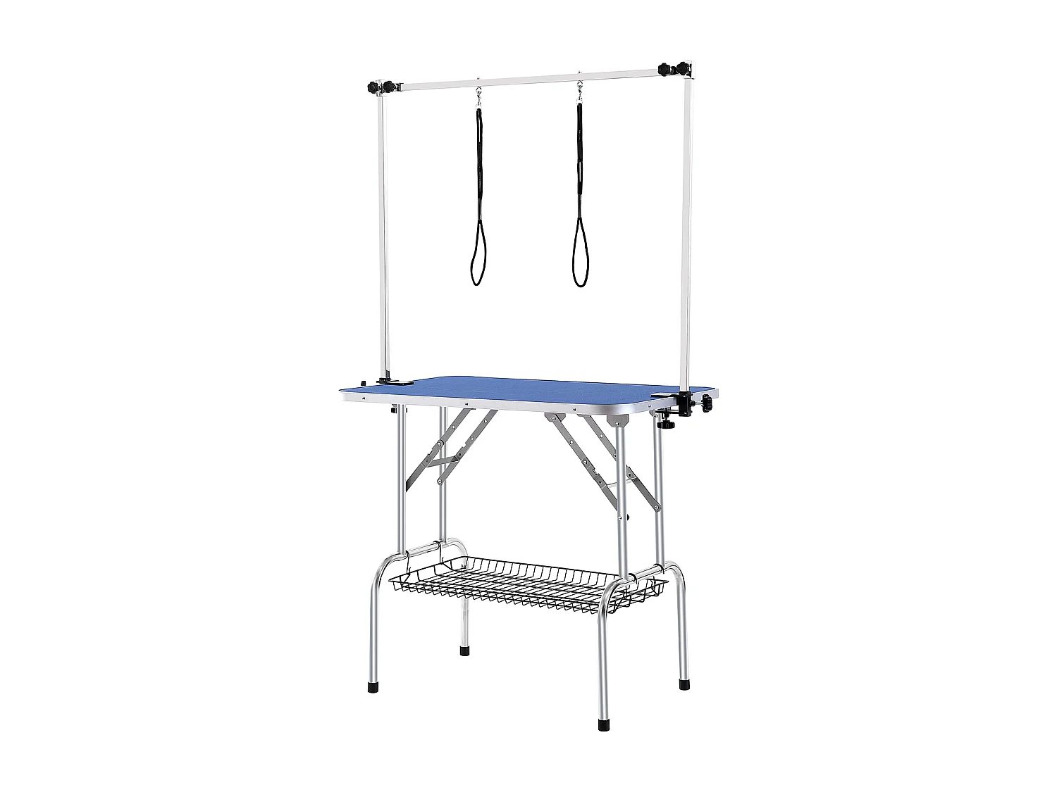Table de Toilettage pour Animaux de Compagnie SucceBuy, 914.4x609.6mm , Capacité de 149,7 kg, à Hauteur Réglable avec Pince, Pliable