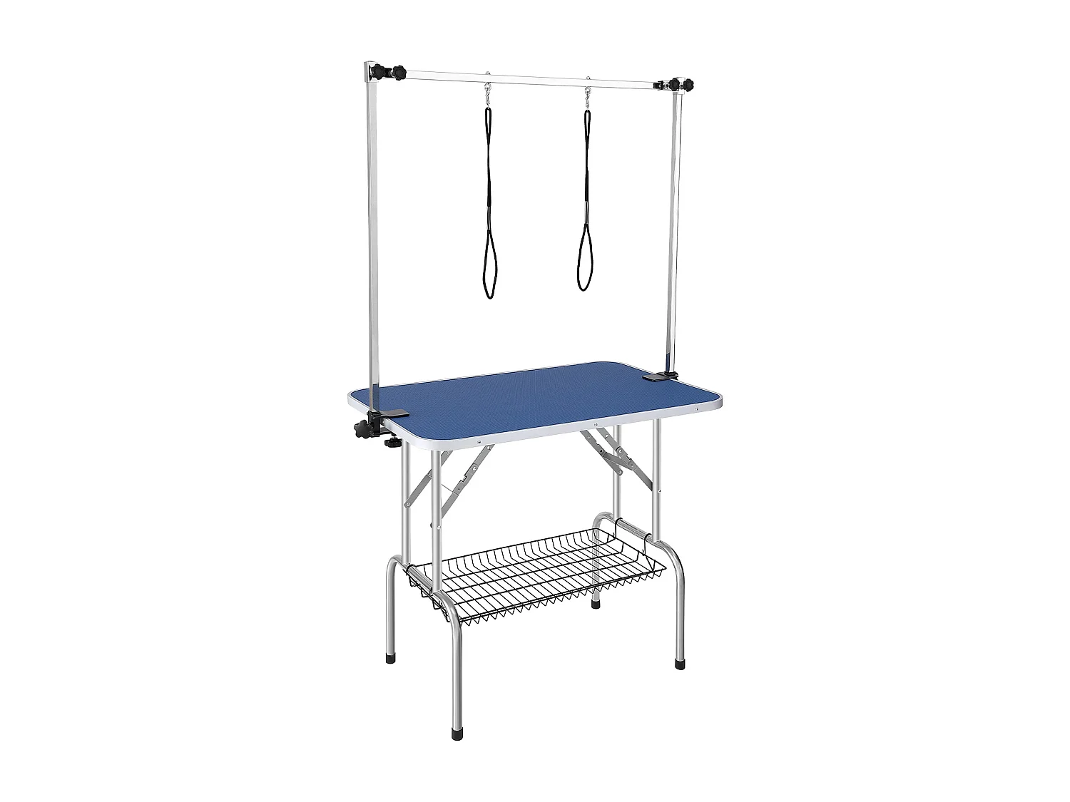 Table de Toilettage pour Animaux de Compagnie SucceBuy, 914.4x609.6mm , Capacité de 149,7 kg, à Hauteur Réglable avec Pince, Pliable