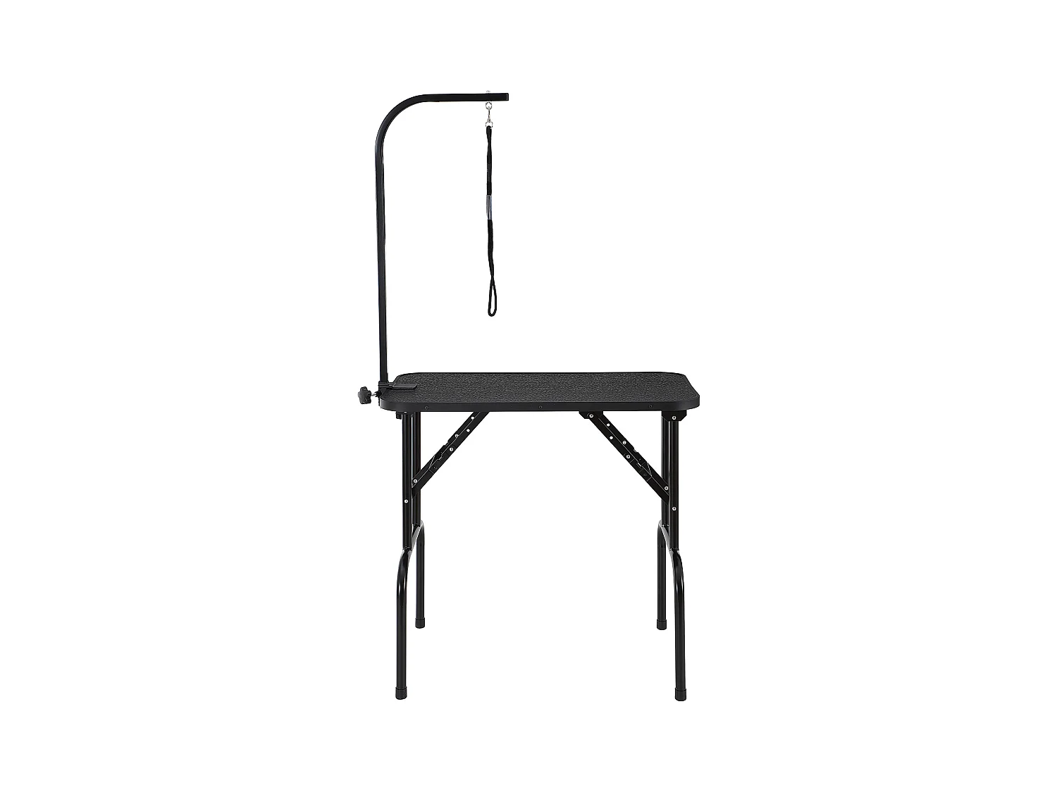 Table de Toilettage pour Animaux de Compagnie SucceBuy,807,7x459,7 mm, Capacité de 99,8 kg, à Hauteur Réglable avec Pince, Pliable