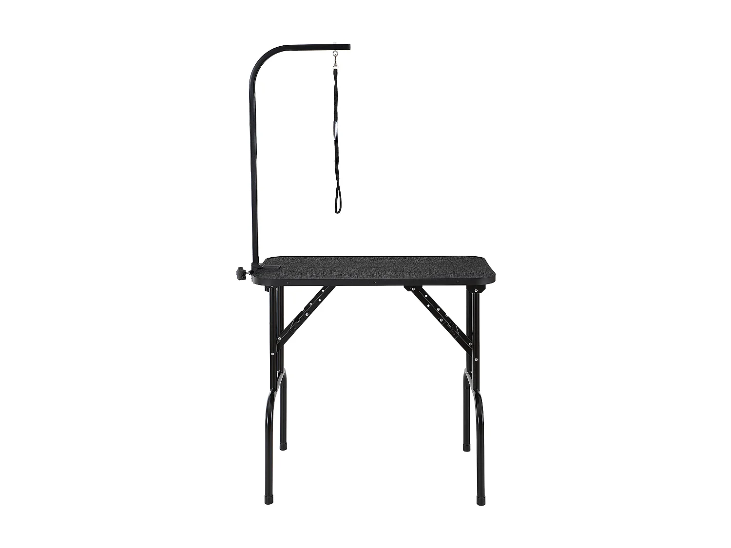 Table de Toilettage pour Animaux de Compagnie SucceBuy,807,7x459,7 mm, Capacité de 99,8 kg, à Hauteur Réglable avec Pince, Pliable