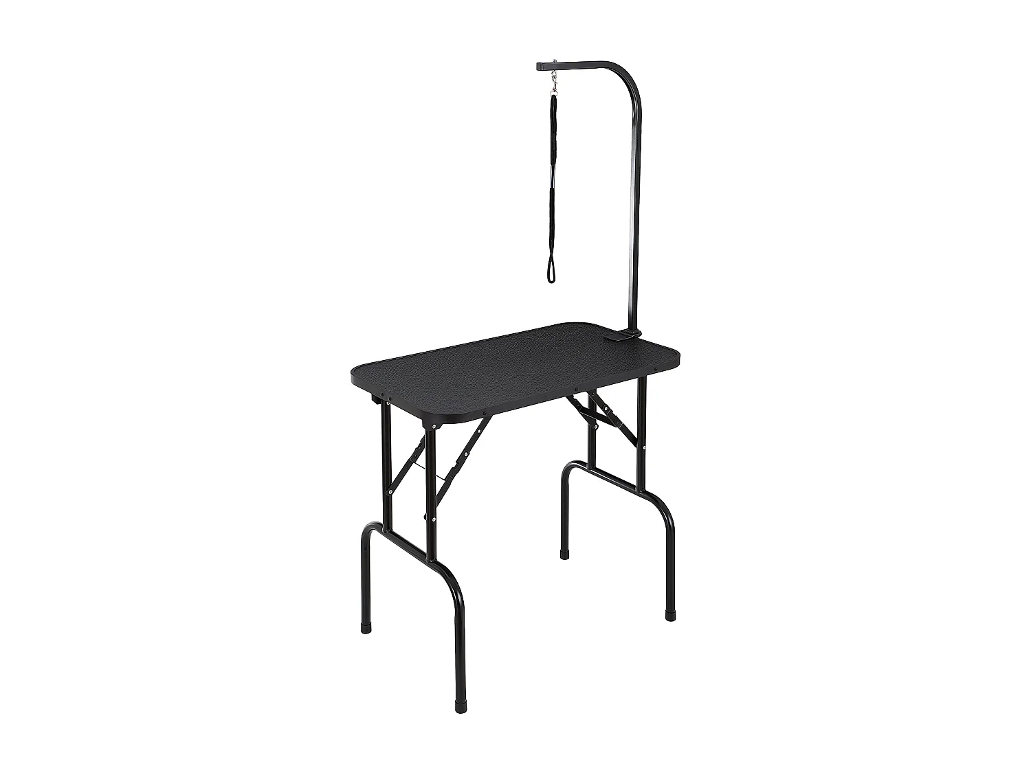 Table de Toilettage pour Animaux de Compagnie SucceBuy,807,7x459,7 mm, Capacité de 99,8 kg, à Hauteur Réglable avec Pince, Pliable