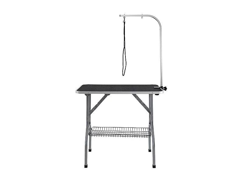 Tavolo da Toelettatura per Animali Domestici SucceBuy, 915 x 610 mm, Portata 149,7 kg, Altezza Regolabile con Morsetto, Pieghevole
