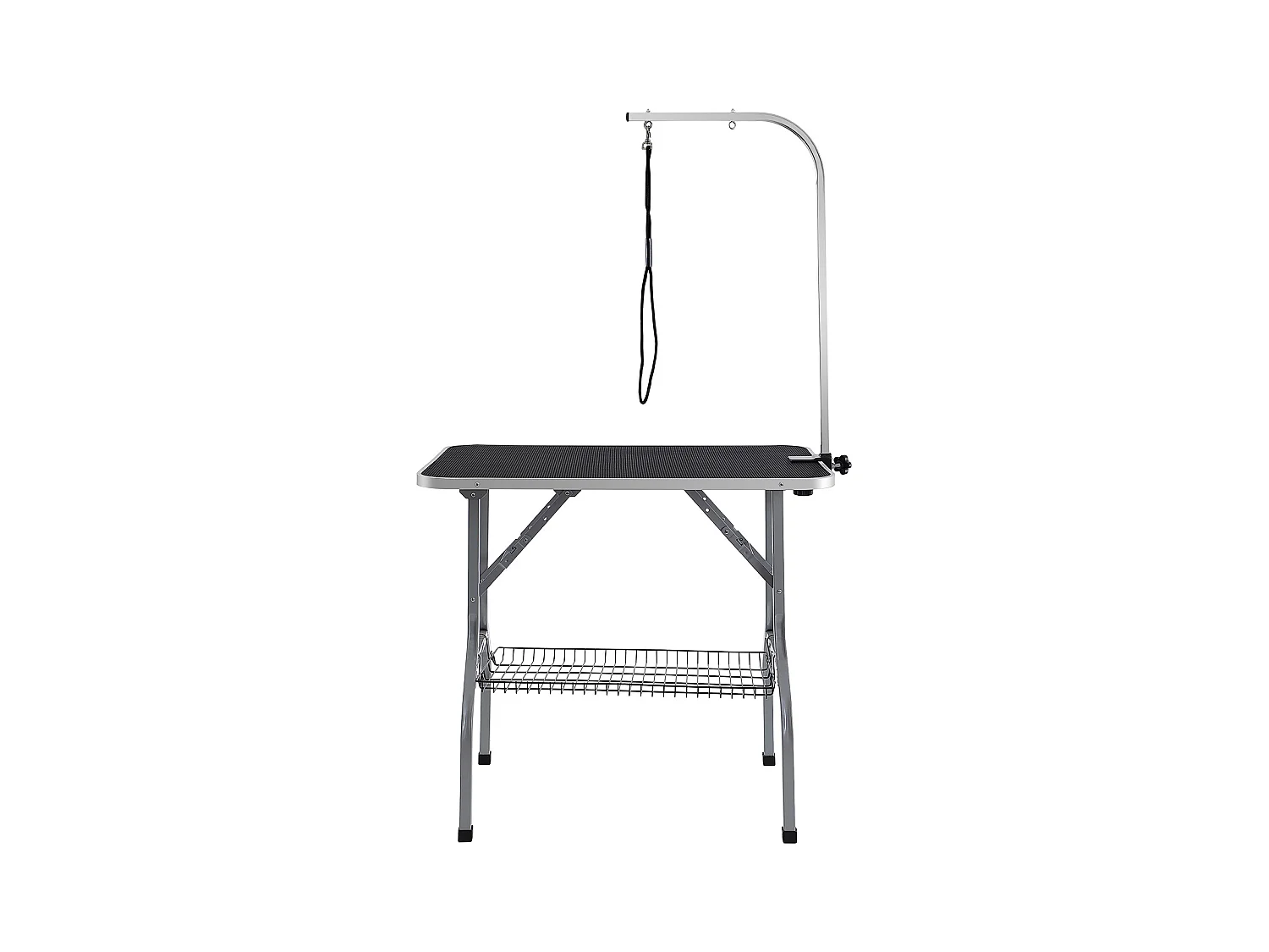 Table de Toilettage pour Animaux de Compagnie SucceBuy,915 x 610 mm, Capacité de 149,7 kg, à Hauteur Réglable avec Pince, Pliable
