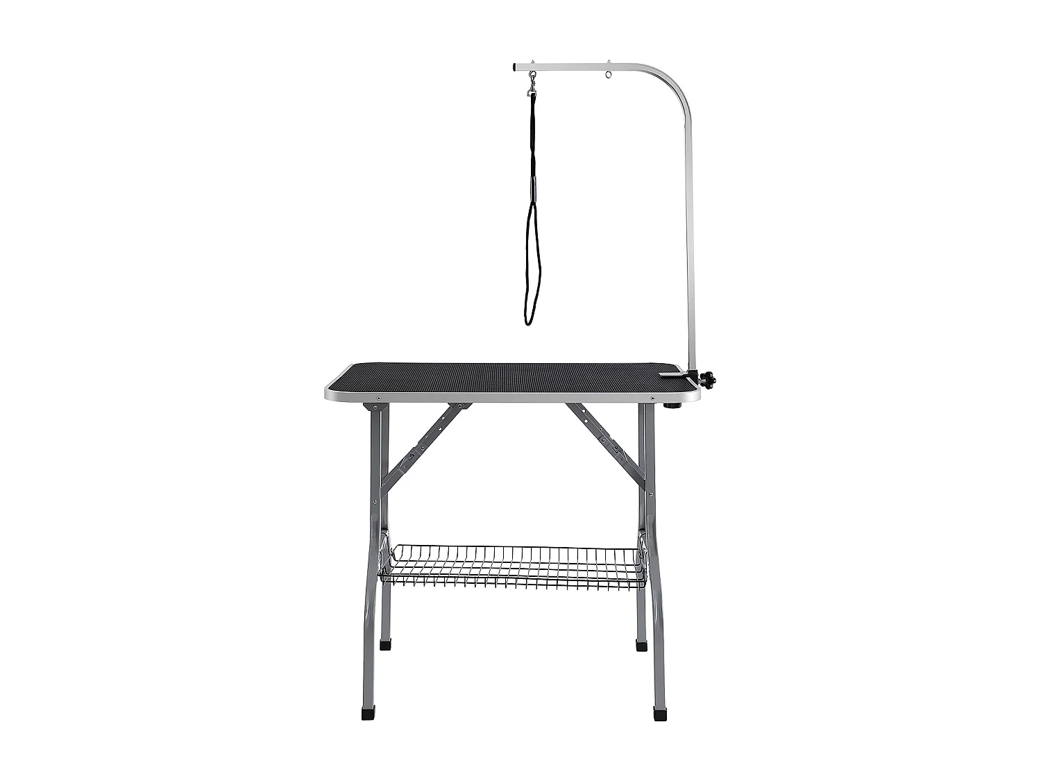 Table de Toilettage pour Animaux de Compagnie SucceBuy,915 x 610 mm, Capacité de 149,7 kg, à Hauteur Réglable avec Pince, Pliable