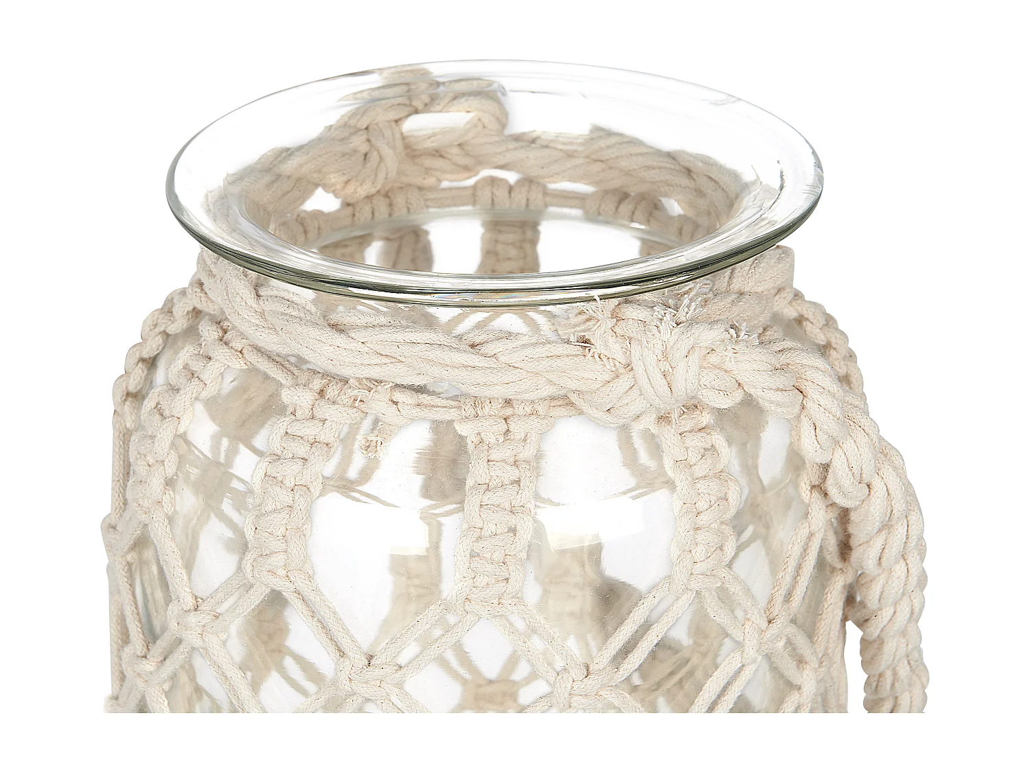 Linterna JALEBI Tela 31 cm Blanco crema