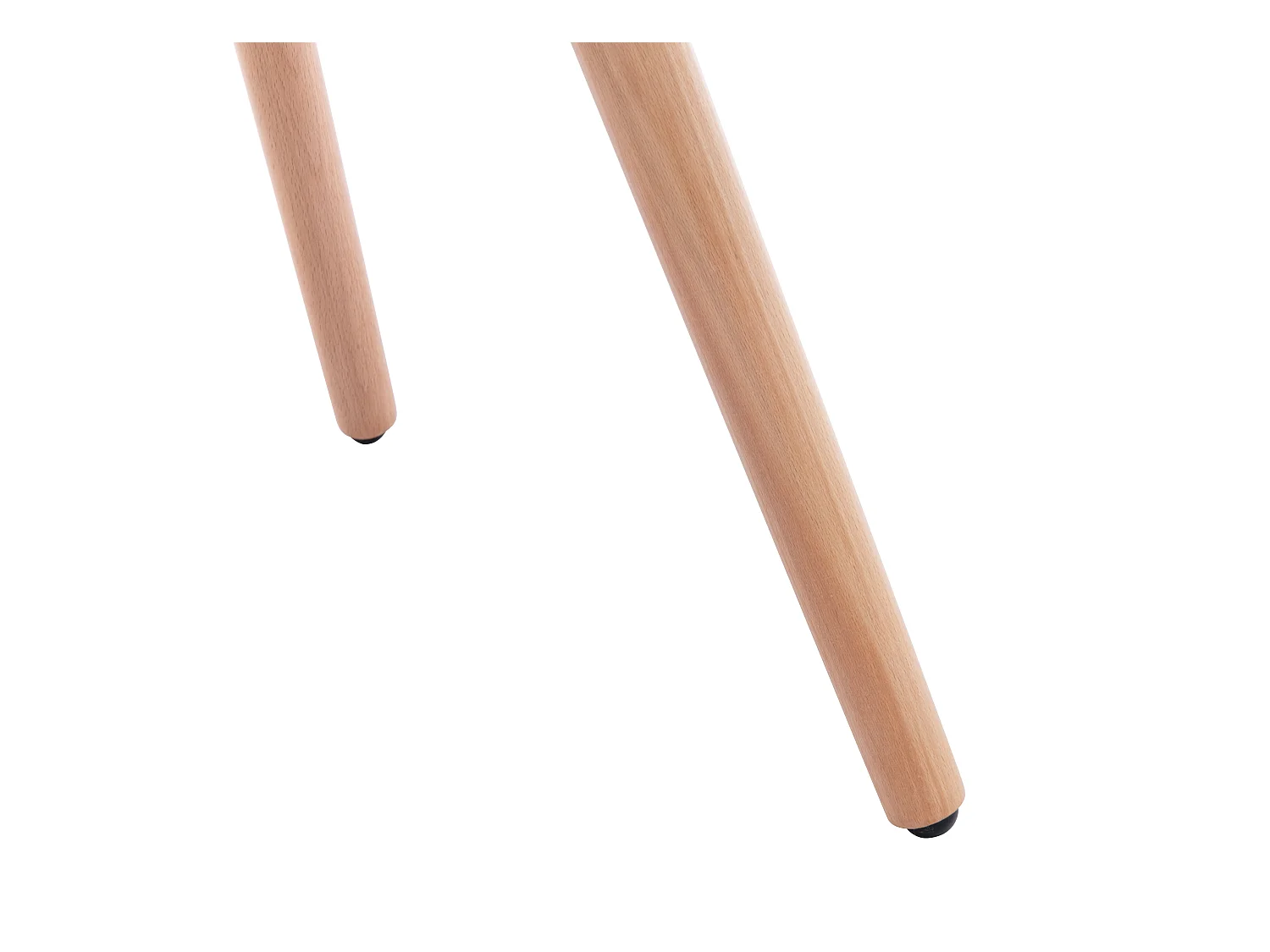 Juego de 2 sillas con brazos - Tela y metal efecto madera - Amarillo - ELEANA