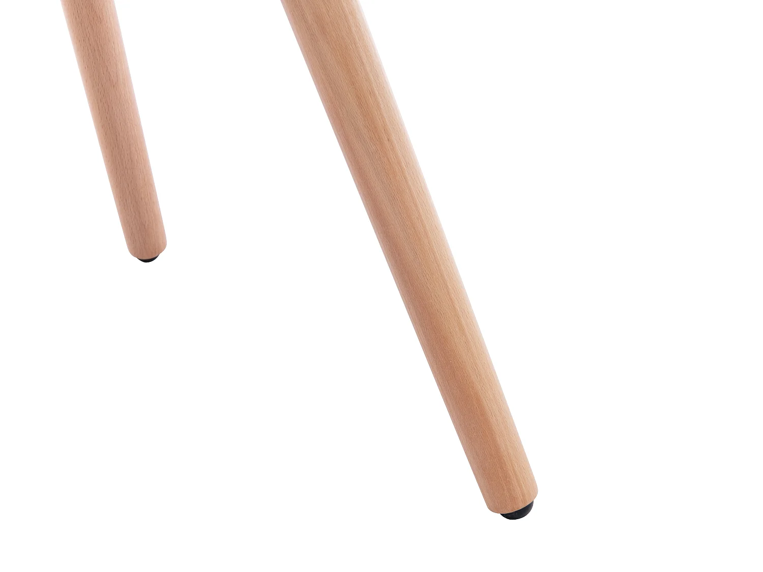 Set van 2 stoelen met armleuningen - Stof en metaal met houteffect - Geel - ELEANA