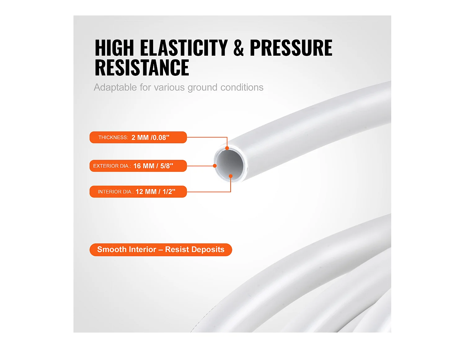Tube PEX-AL-PEX SucceBuy, Tuyau Composite Aluminium-Plastique de 200 m avec Barrière à l'Oxygène